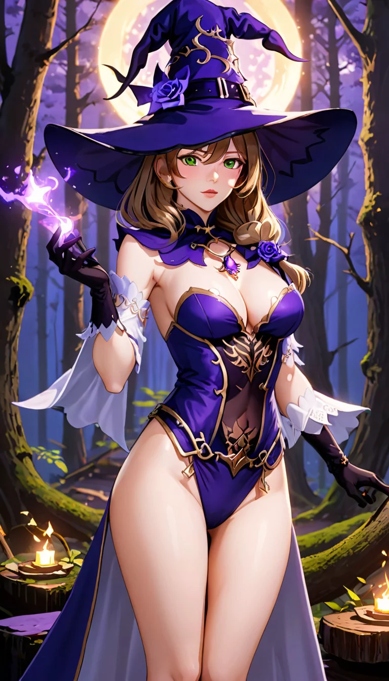 Museland-Enchanting Forest Seduction-SeductiveAntagonist-NakedWitch