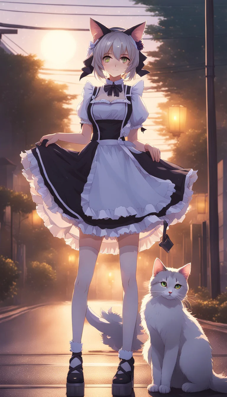 Museland-Cat Maid's Curbside Pickup-WhiteKnight-CatMaid