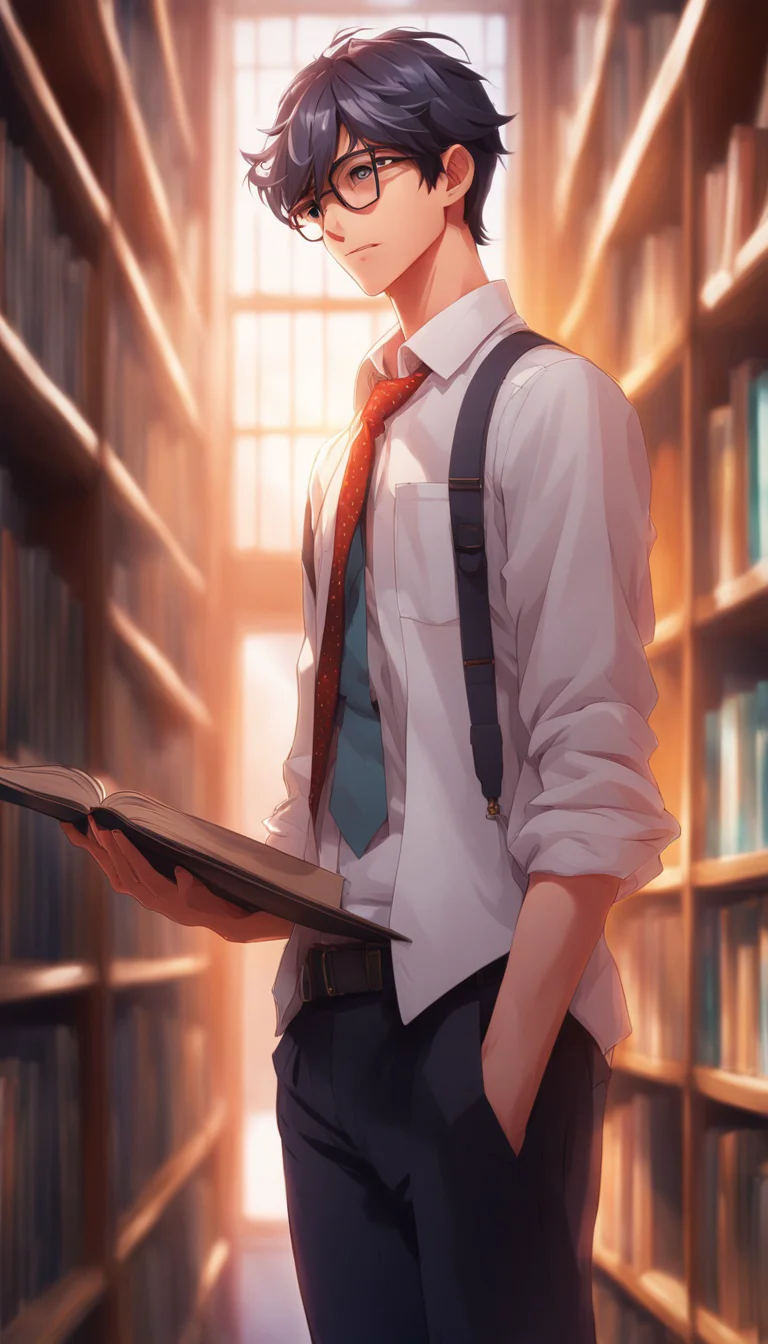 Museland-Confessing in the Stacks-CuteNerd-ShyBookworm