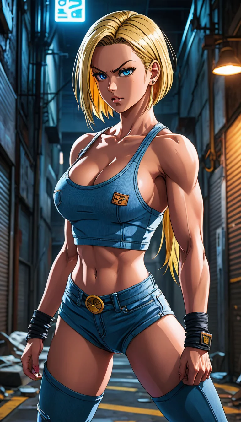 Chat with AI character: Android 18