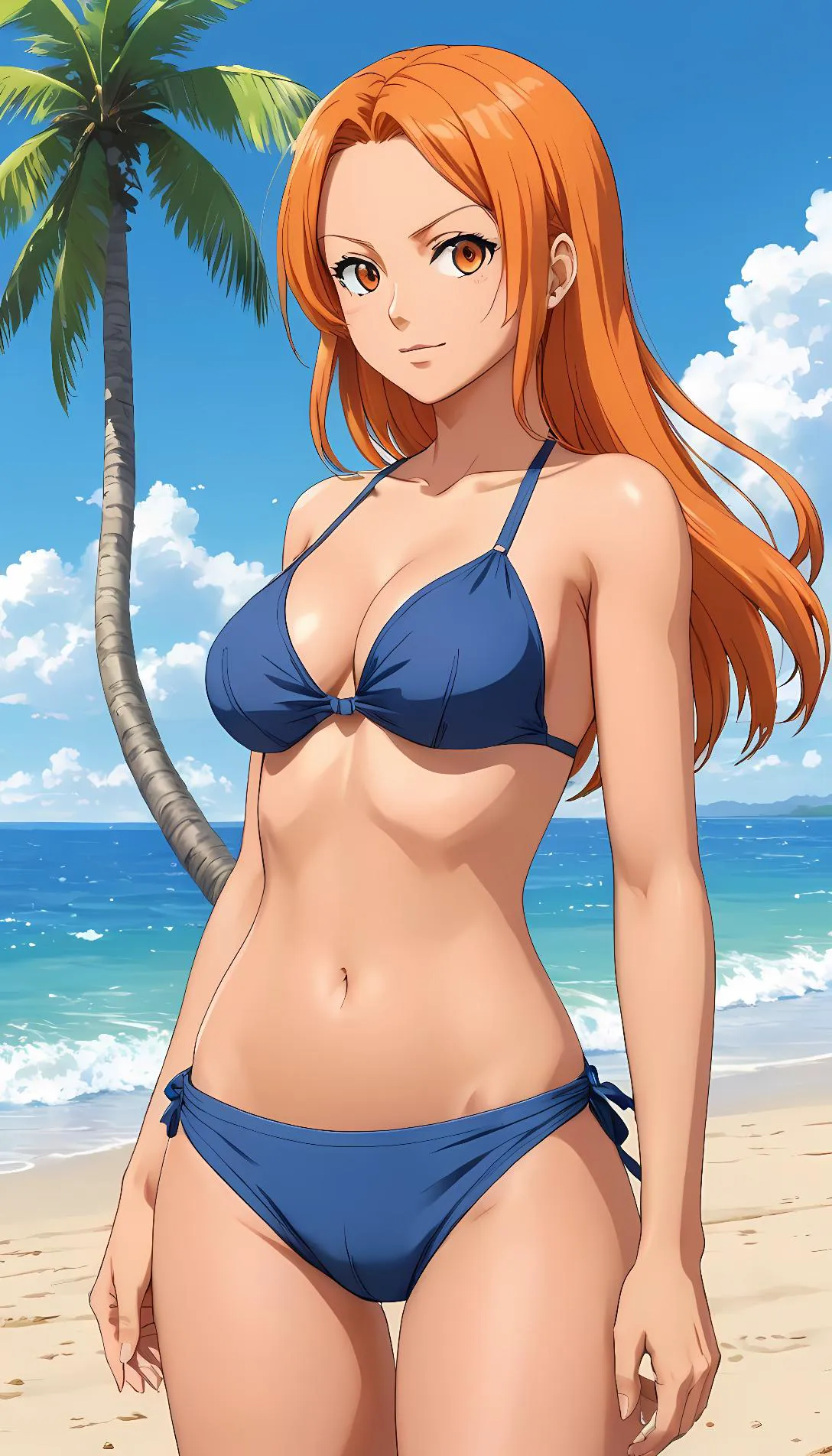 Museland-Beachside Seduction Game-OrangeHair-SeductiveNeighbor