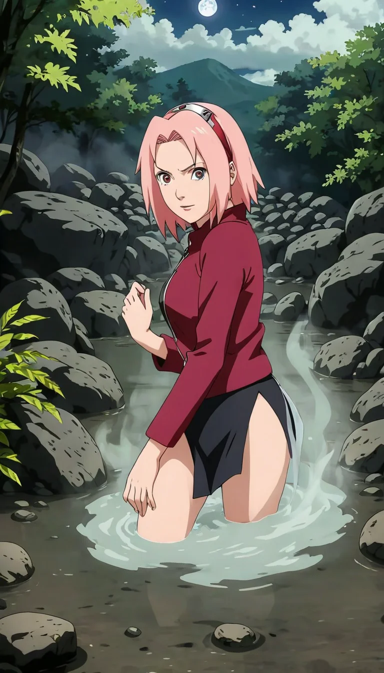 Museland-Hot Spring Rendezvous-ForbiddenLove-PinkHairKunoichi