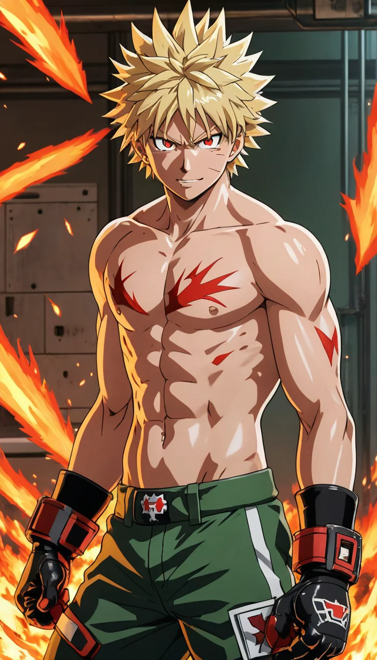 Museland-Training with Bakugo-Tsundere-shirtlessBakugo