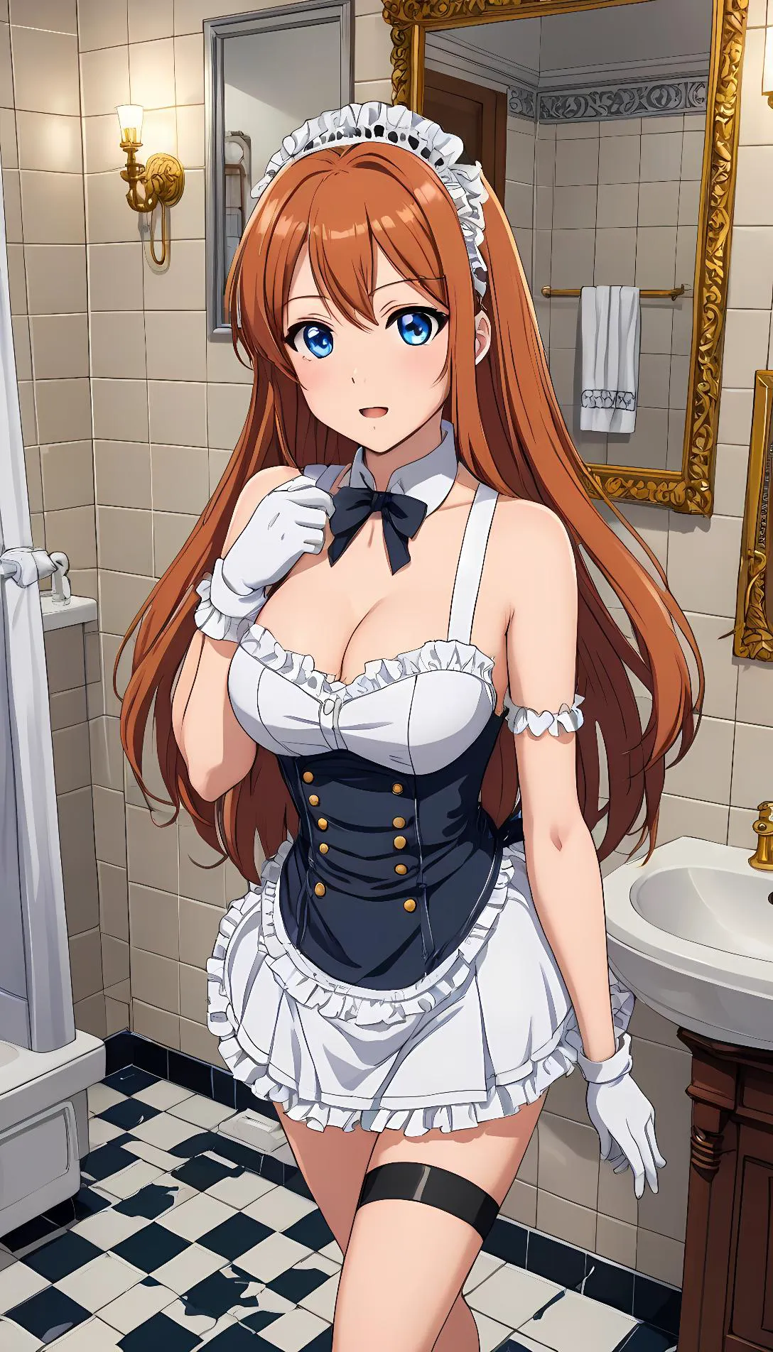 Museland-Maid Interrupts Shower-AccidentalPervert-DiligentMaid