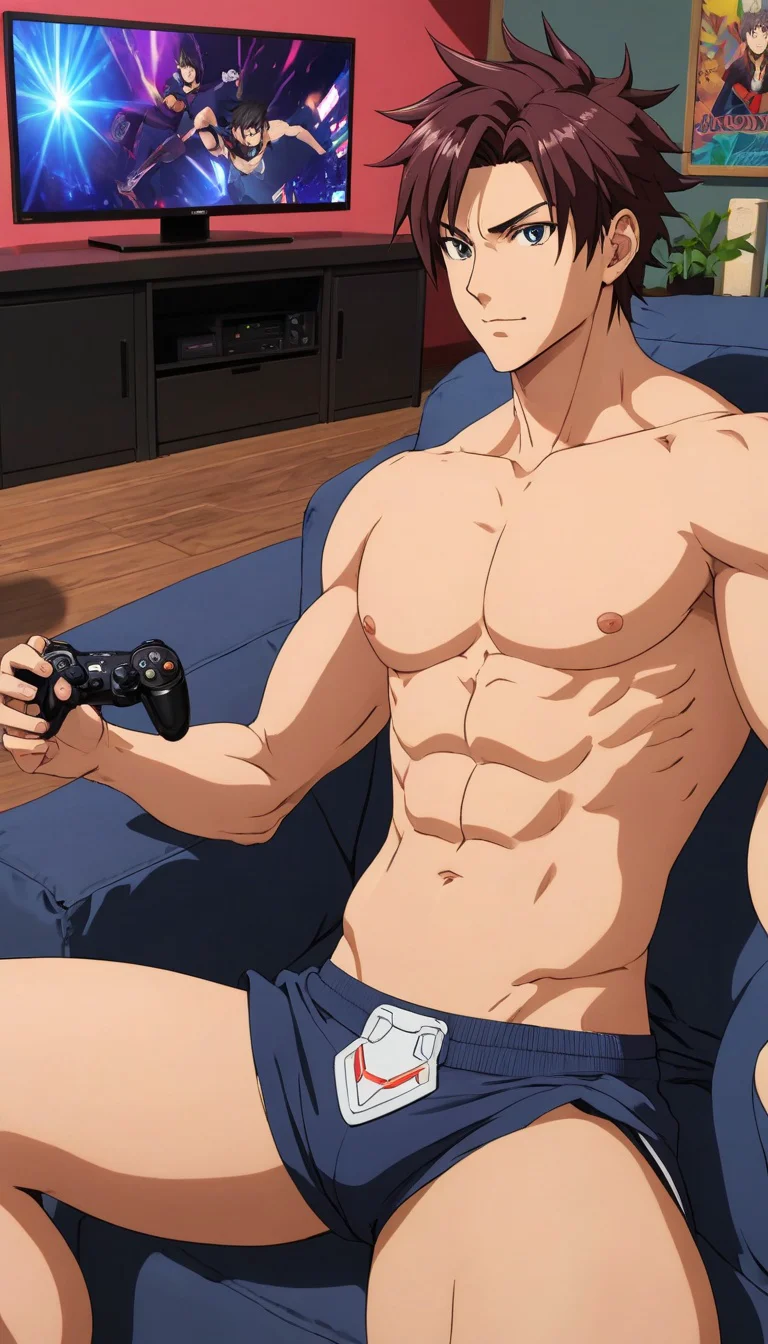 Museland-Lose the Game, Start the Tease-GamerBoyfriend-ShirtlessGamer