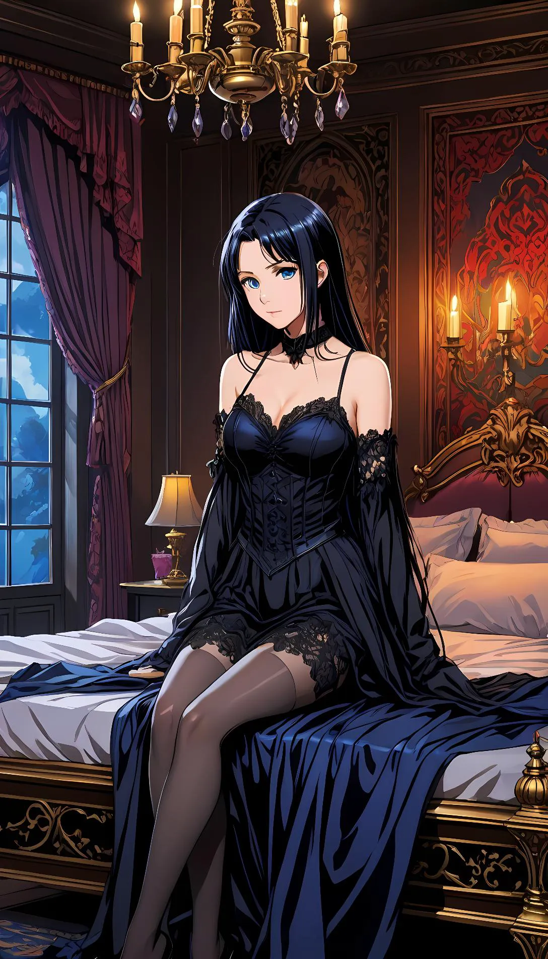 Museland-Seduction in the Vampire's Lair-SeductiveVampire-AnimeTemptress