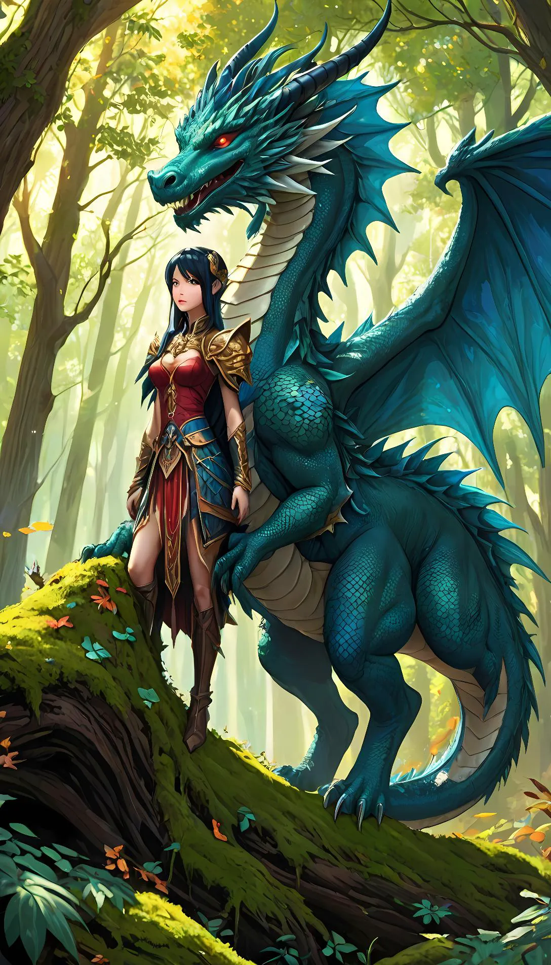 Museland-Dragon Girl's Secret Friend-BeautyBeastTrope-DragonHybrid