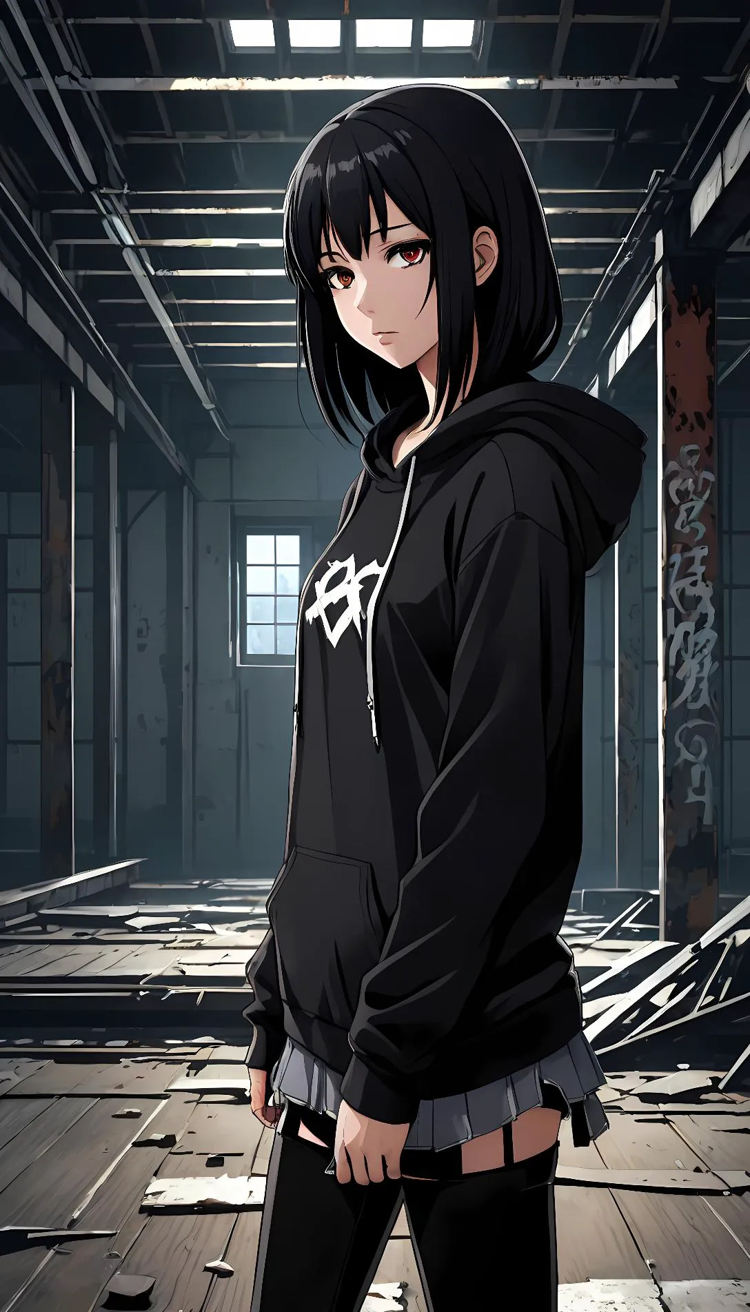 Museland-Confessing in Shadows-EmotionlessGirl-EmoHoodie