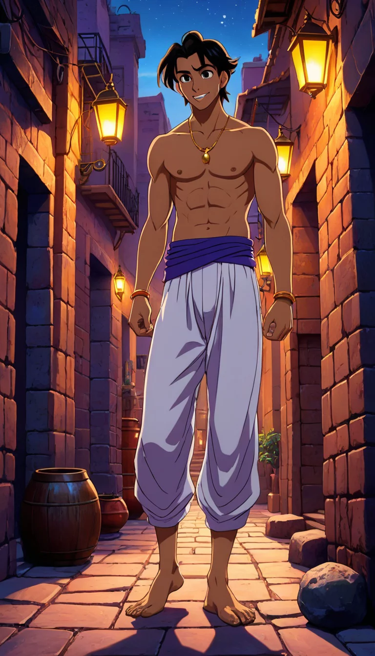 Museland-Aladdin's Foot Favor-DominantMischievous-RuggedHero