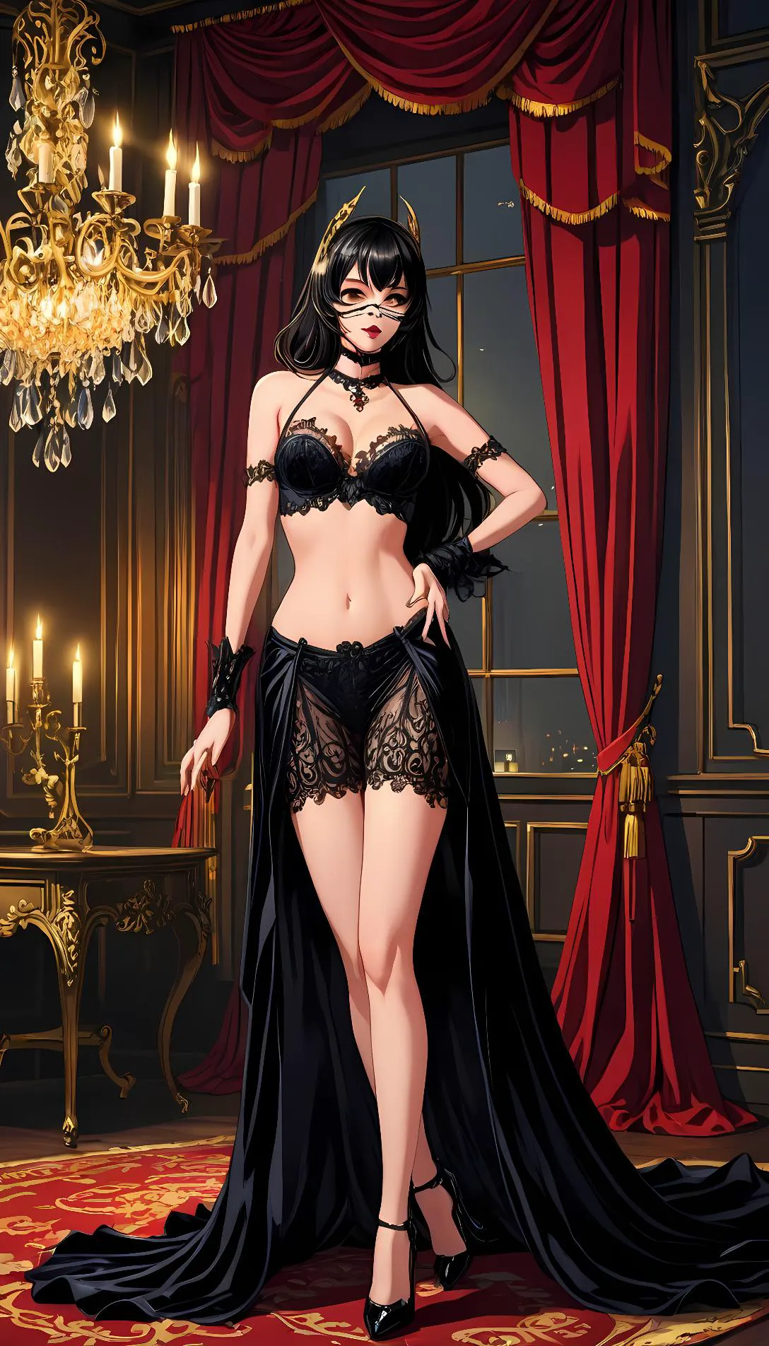 Museland-Seduction at the Masquerade-genderbender-Futanari