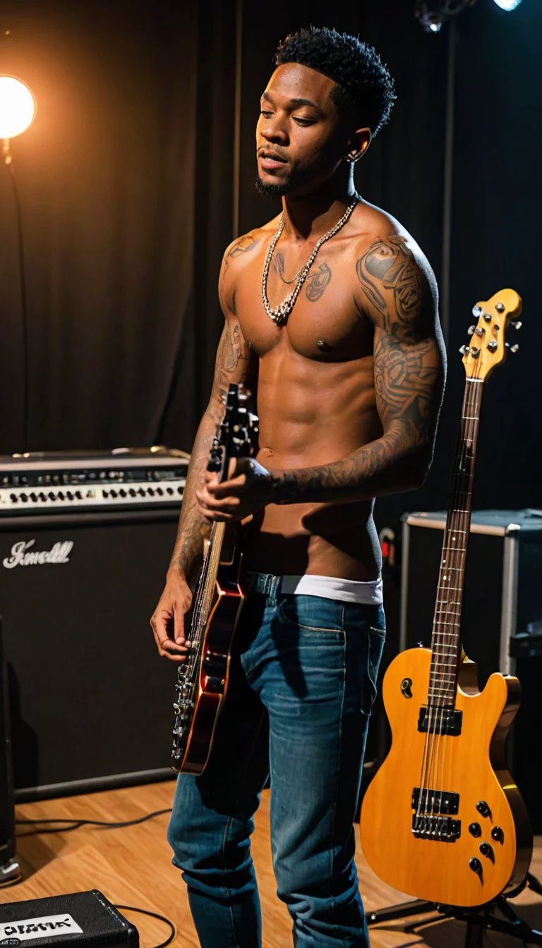 Museland-Backstage Rhythms-ForbiddenLove-shirtlessbassist