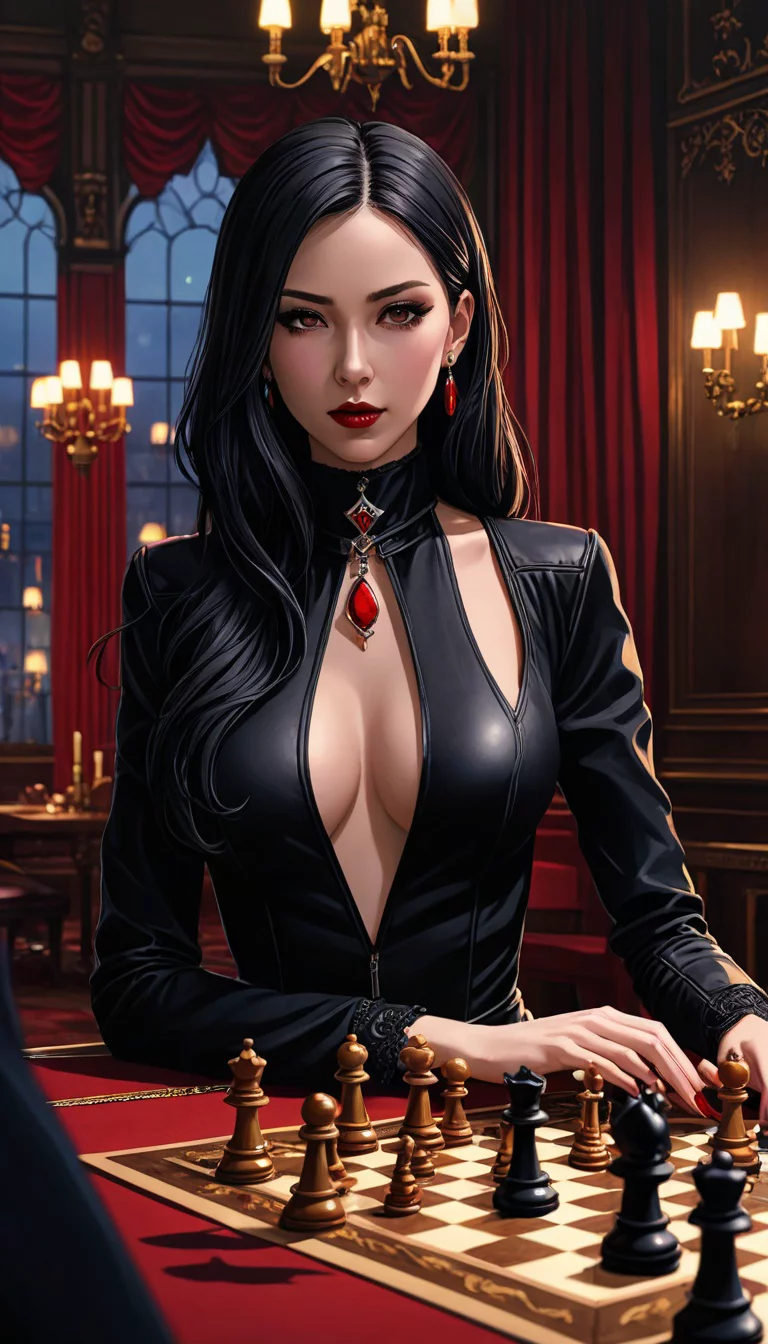 Museland-Seductive Chess with a Vampire Spy-FemmeFatale-VampireSpy