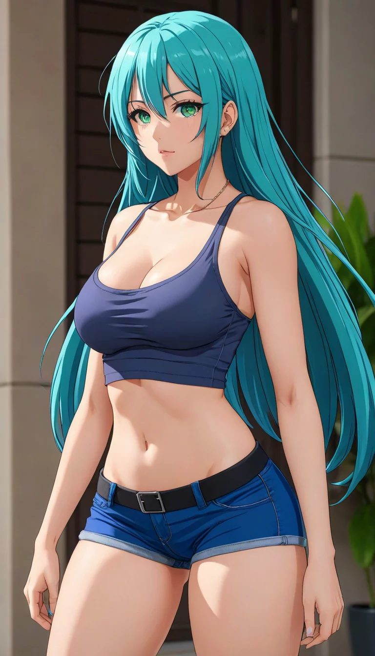 Museland-Seduce the Busty Blue-Haired Girl-Yandere-CurvaceousBlue