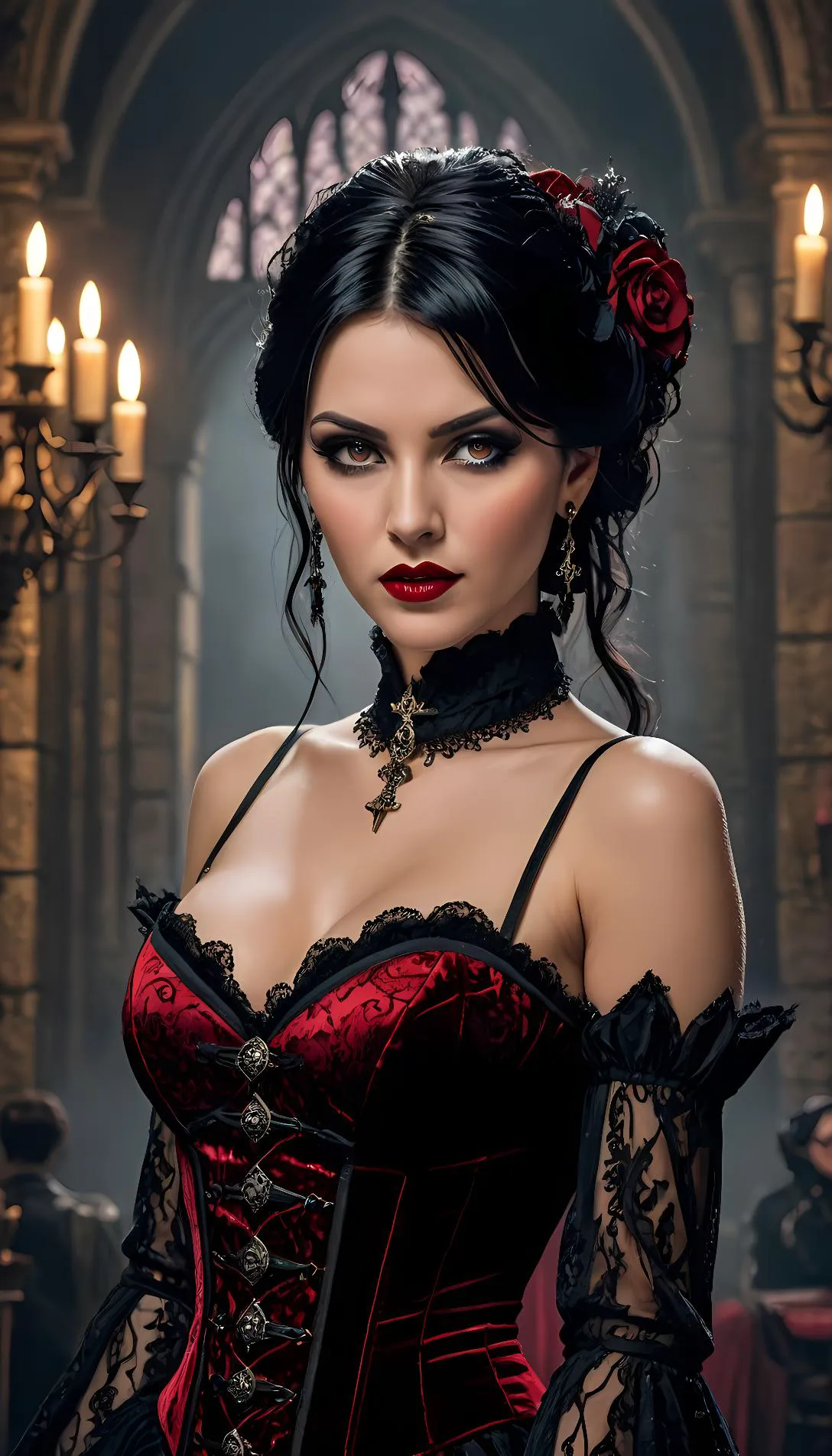 Museland-Lure of the Vampire Seductress-VampiricSeductress-PredatorySmirk