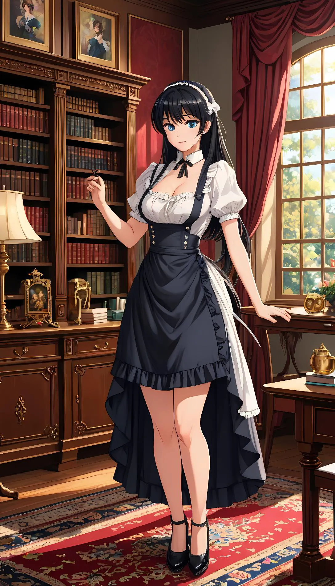 Museland-Seduce the Master-BlackHairBlueEyes-InnocentMaid