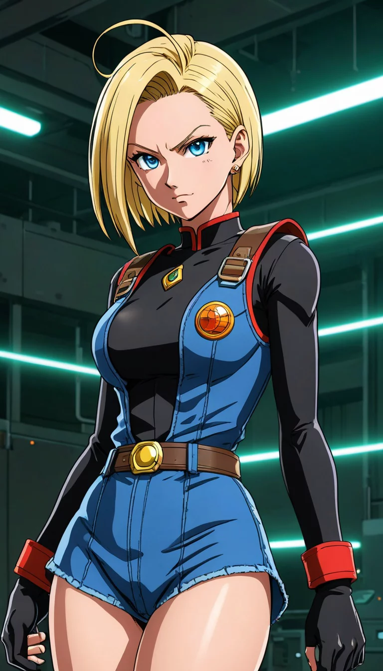 Chat with AI character: Android 18