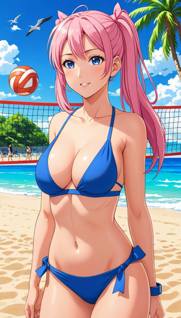 Museland-Beach Volleyball Flirt-off-Fanservice-BikiniBabe