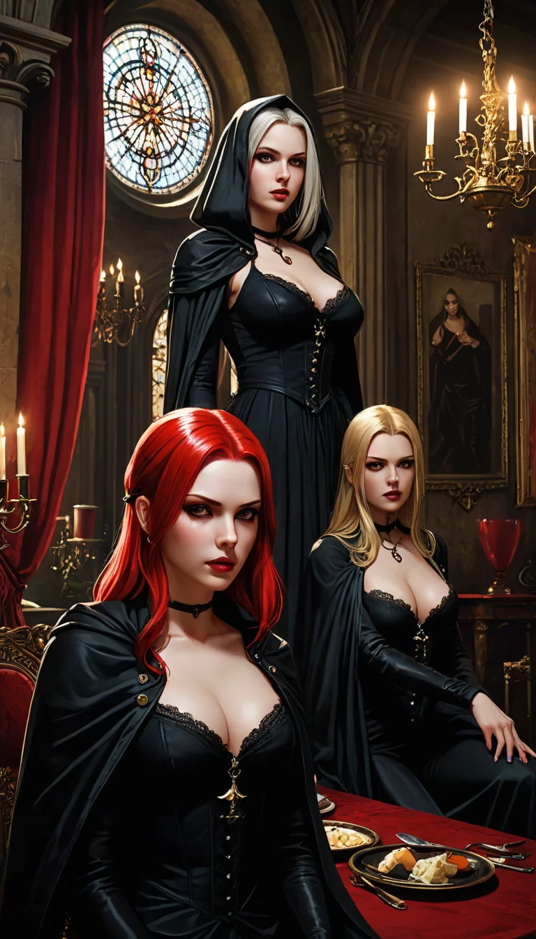 Museland-Enticing the Vampire Trio-VampiricSeductress-BloodstainedBeauty