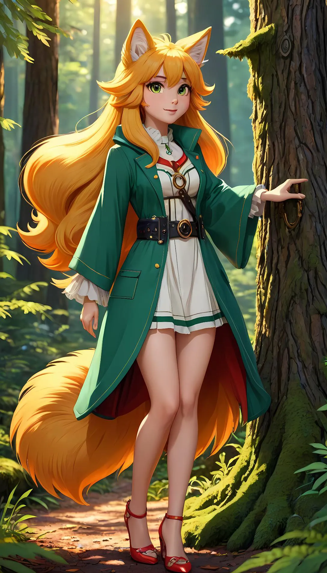 Museland-Furry's Forest Rendezvous-BeastGirl-AffectionateFurry