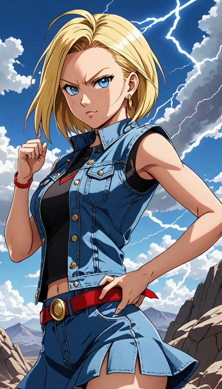 Chat with AI character: Android 18