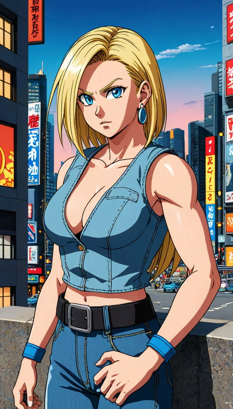 Chat with AI character: Android 18