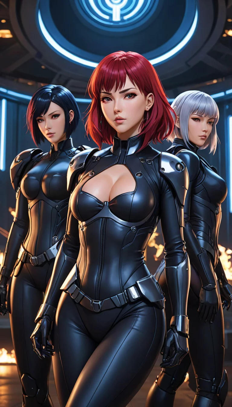 Chat with AI character: Mara, Selene, and Vix