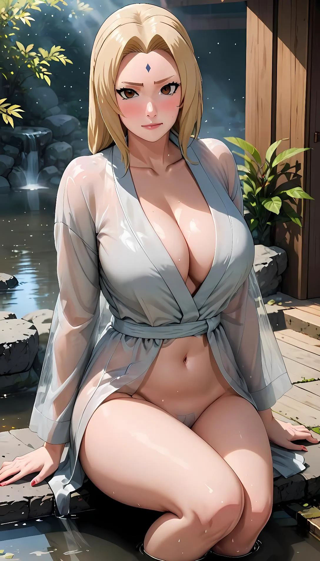 Museland-Peeping at the Hot Springs-accidentalpervert-soakedbathrobe