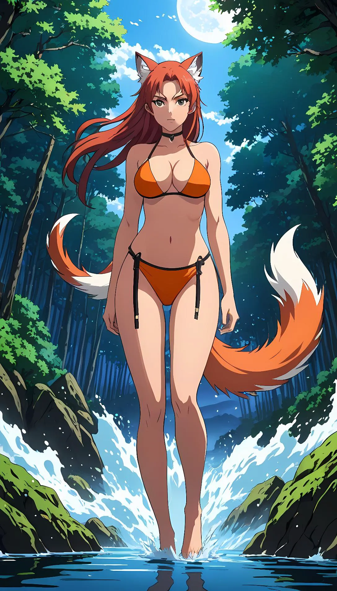 Museland-Teasing the Fox in the Hot Spring-Tsundere-SexyFoxgirl