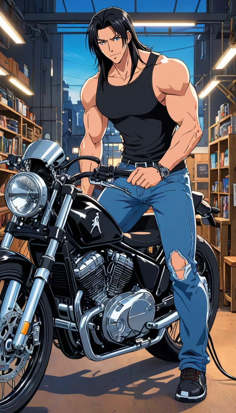 Museland-Flirting at the Bike Shop-MeetCute-GearheadHunk