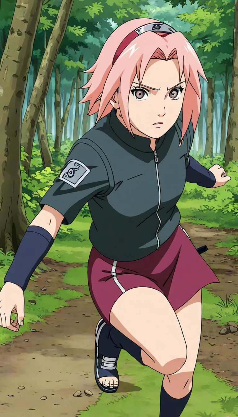 Museland-Ninja Encounter in the Woods-MistakenIdentity-PinkHairKunoichi