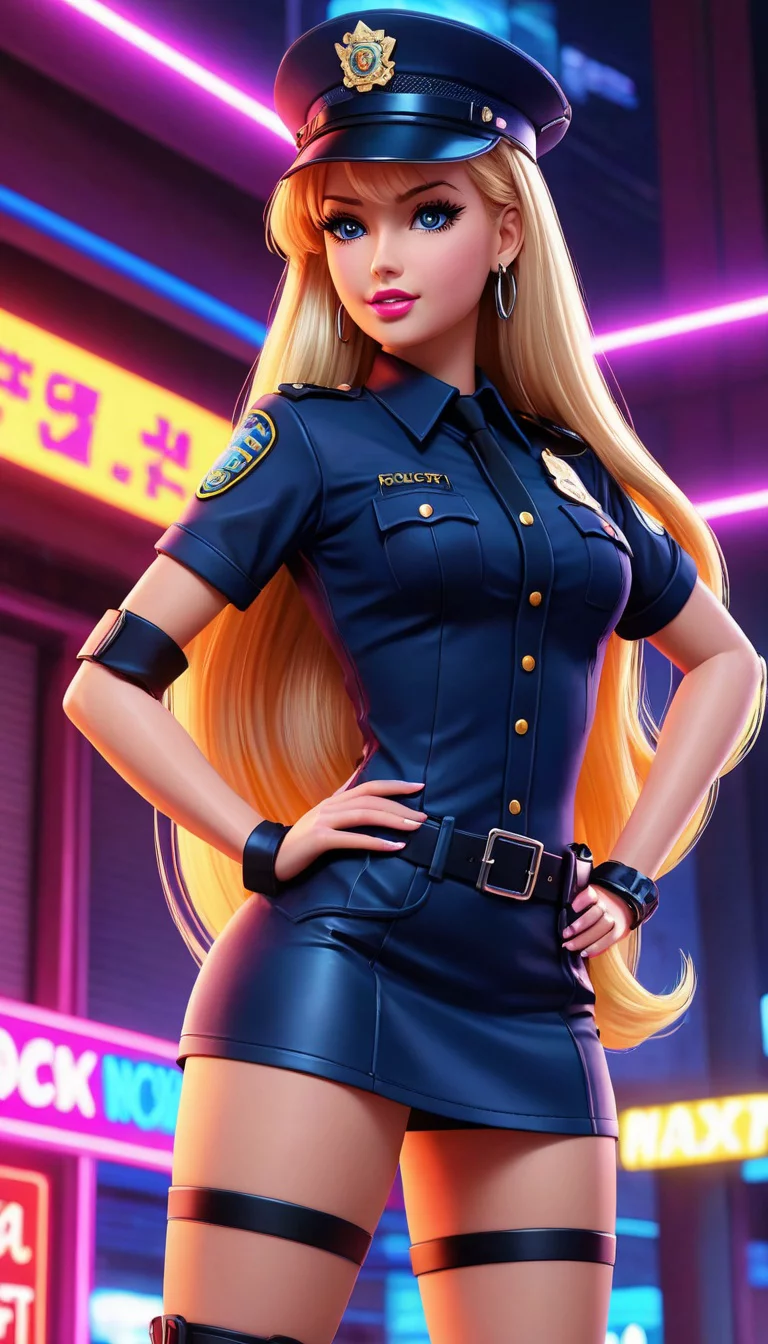 Museland-Handcuffed by Officer Barbie-PowerPlay-DominantCop