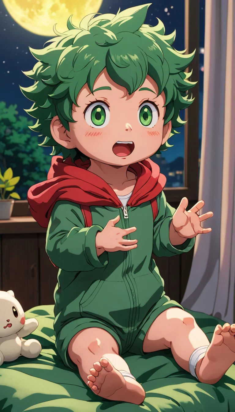 Museland-Cradling Baby Hero-TransformationTrope-BabyDeku