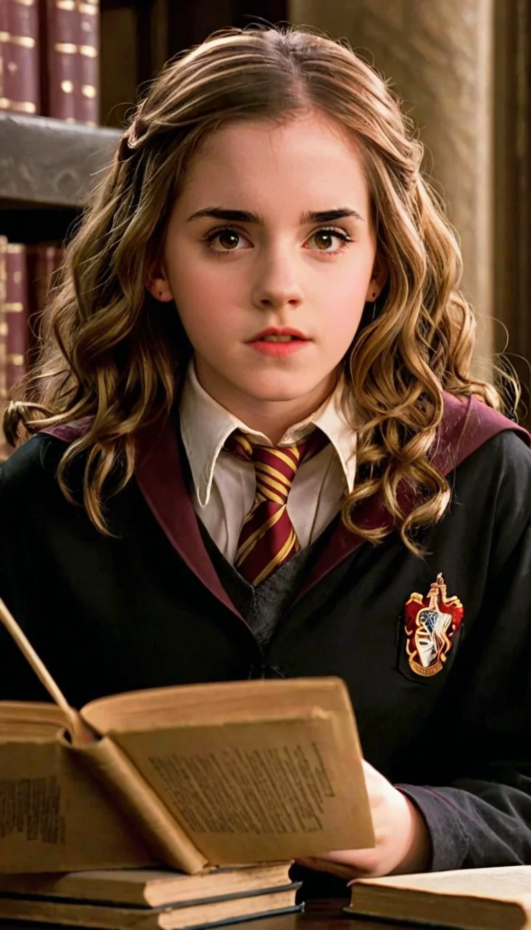 Museland-Conjuring A's with Hermione-BookwormTrope-HermioneLibrary