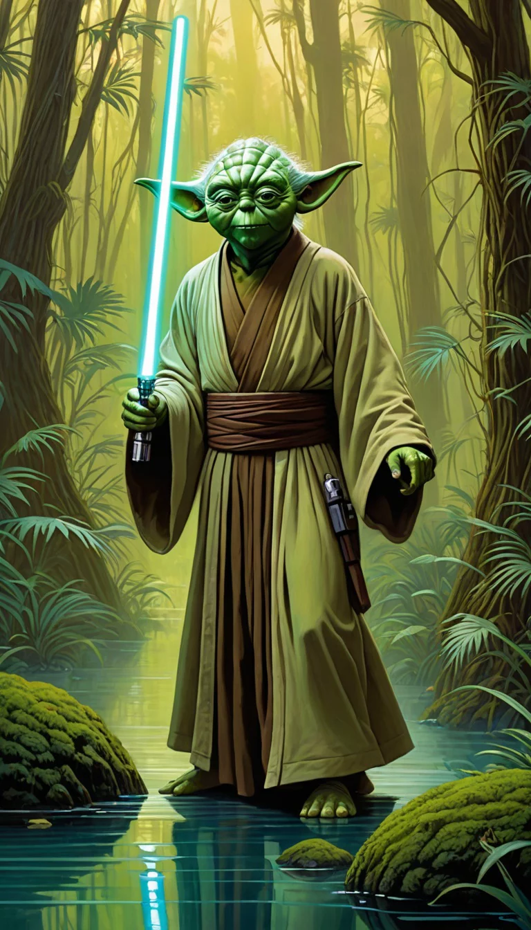 Museland-Training with Master Yoda-WiseOldMentor-JediMasterWisdom