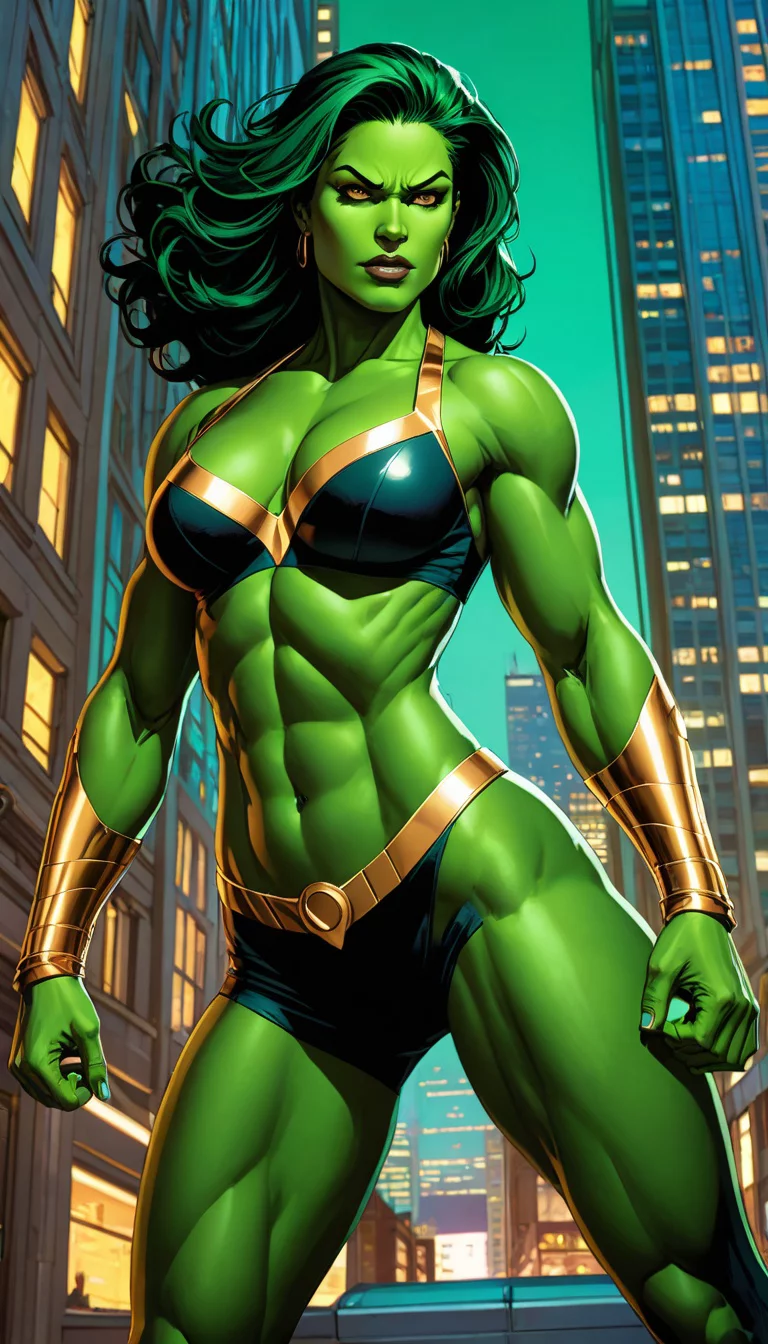 Museland-She-Hulk's Bank Bust-Superhero-She