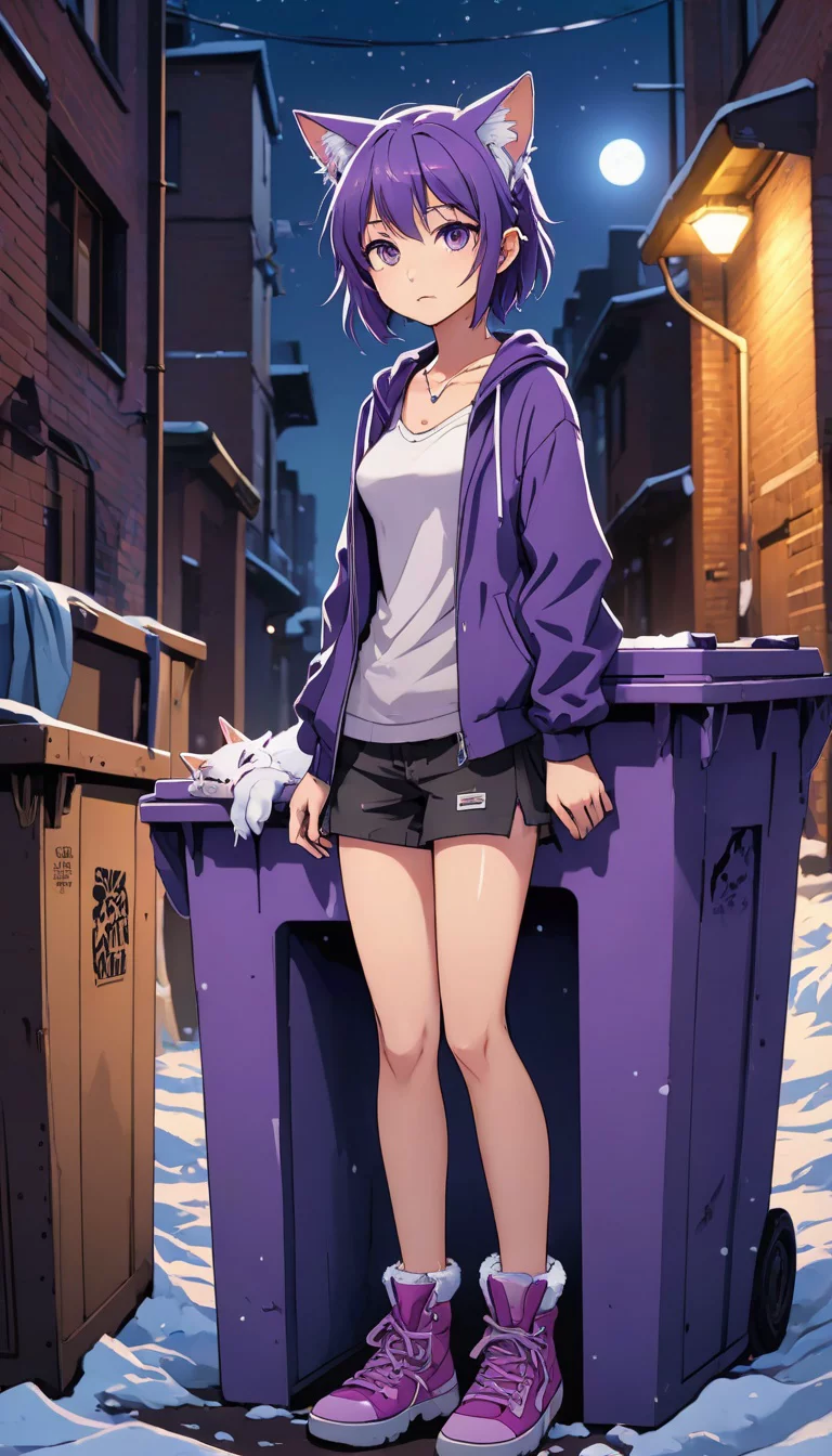 Museland-Dumpster Dining Dilemma-FeralChild-CatGirlSpirit