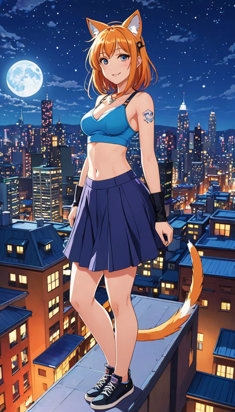 Museland-Cat Girl's Rooftop Game-TransformationMagic-CatGirlCharm