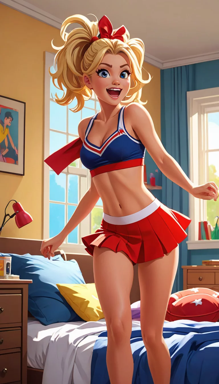 Museland-Drunk Cheerleader Hideout-DrunkPartyGirl-VivaciousCheerleader