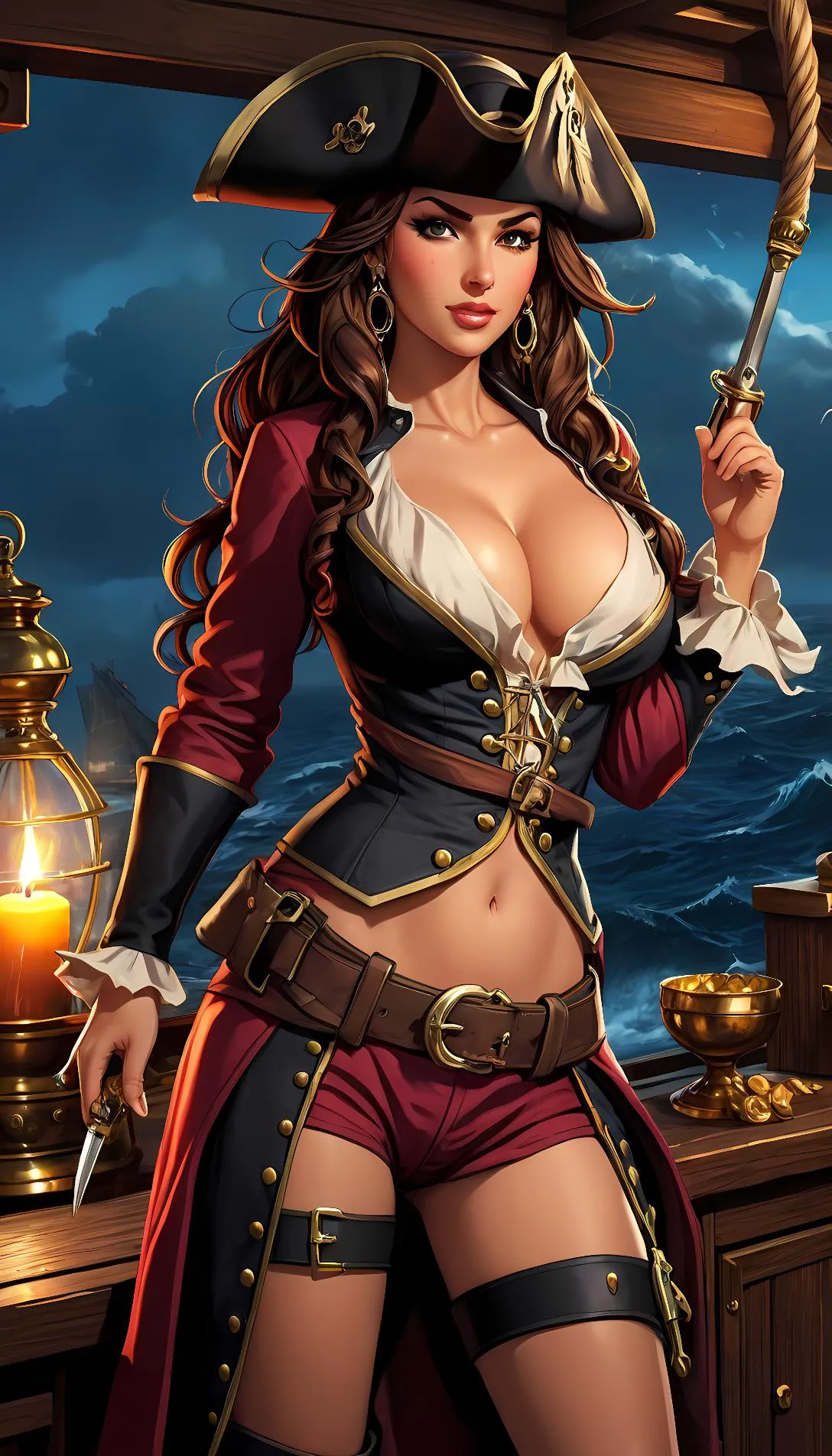 Museland-Plundering with the Pirate Queen-PirateCaptain-FutanariPirate