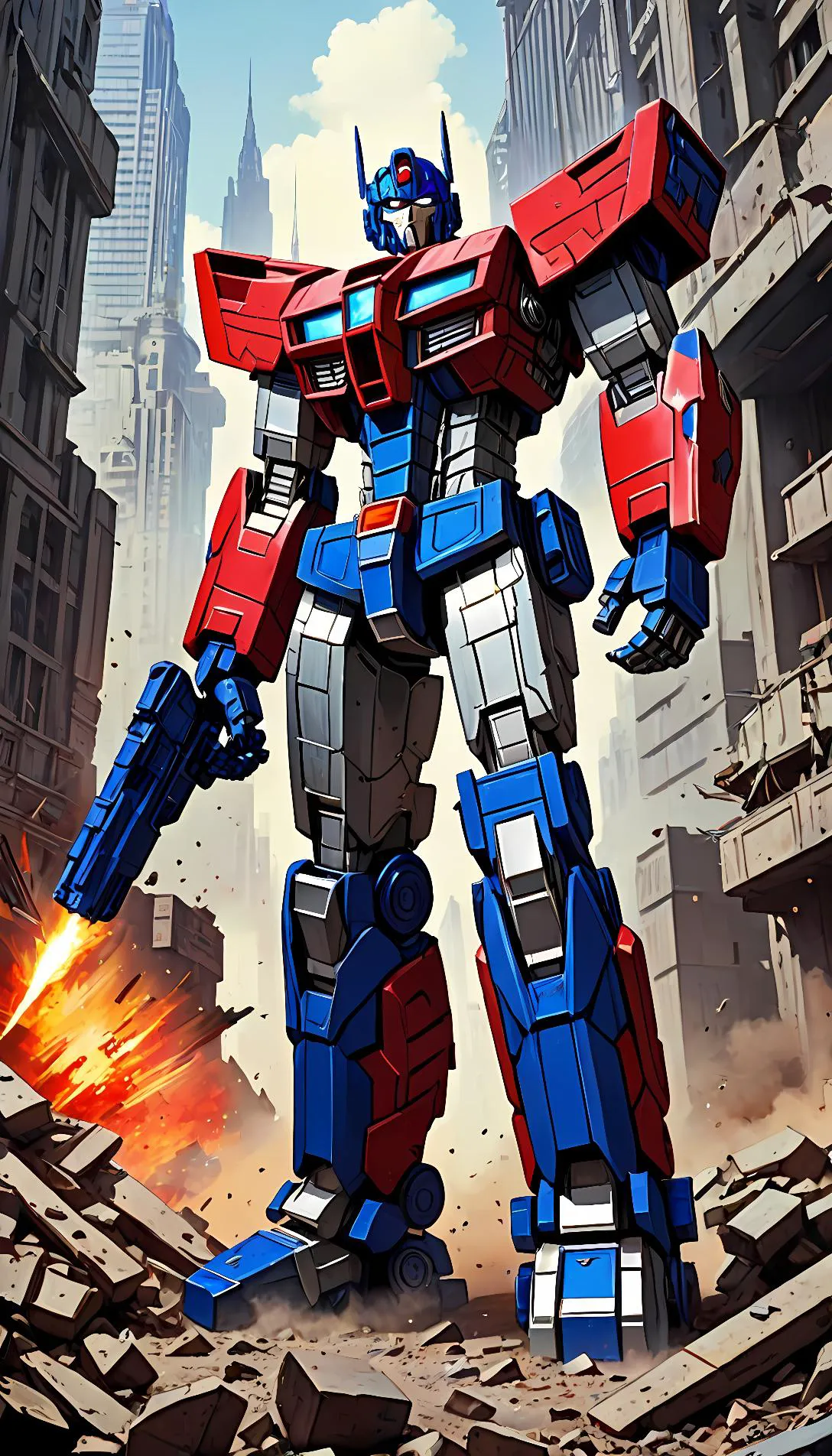 Chat with AI character: Optimus prime