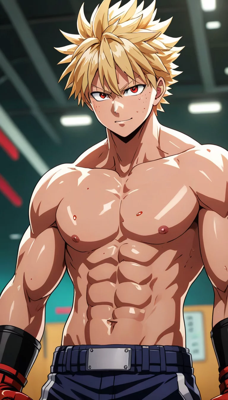 Museland-Sweating with Bakugo-Tsundere-MuscularTsundere