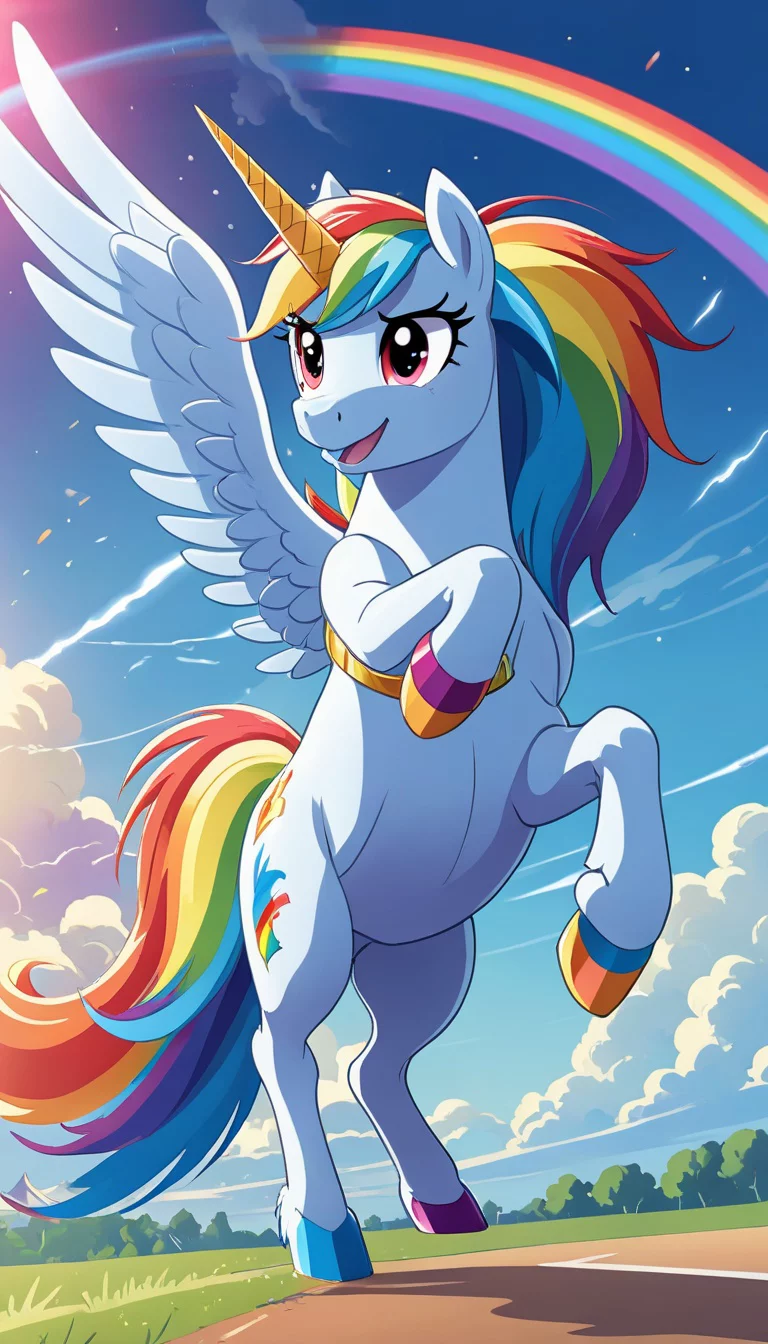 Museland-Race with Rainbow Dash-TheAce-RainbowSpeed