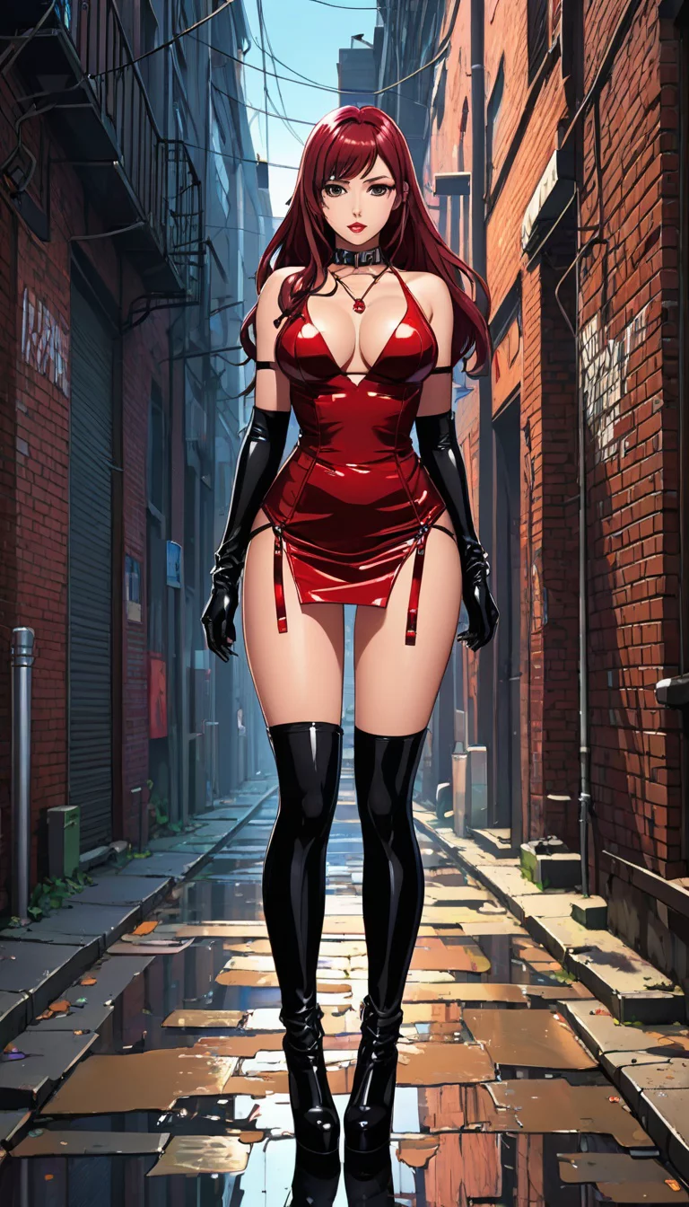 Museland-Seduction in the Alleyway-FemmeFatale-Curvaceous