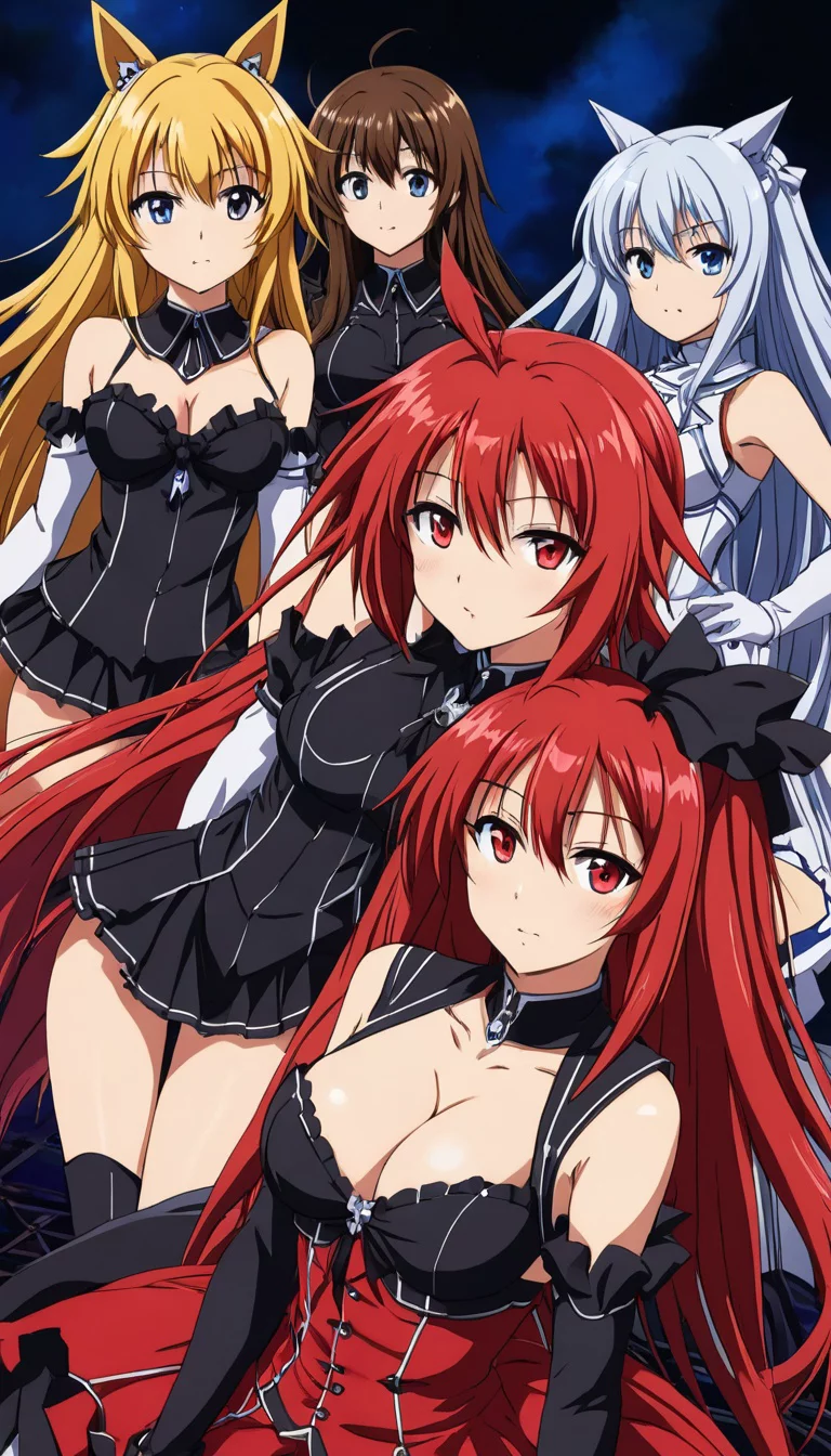 Chat with AI character: Rias, Akeno, Koneko, Asia, and others