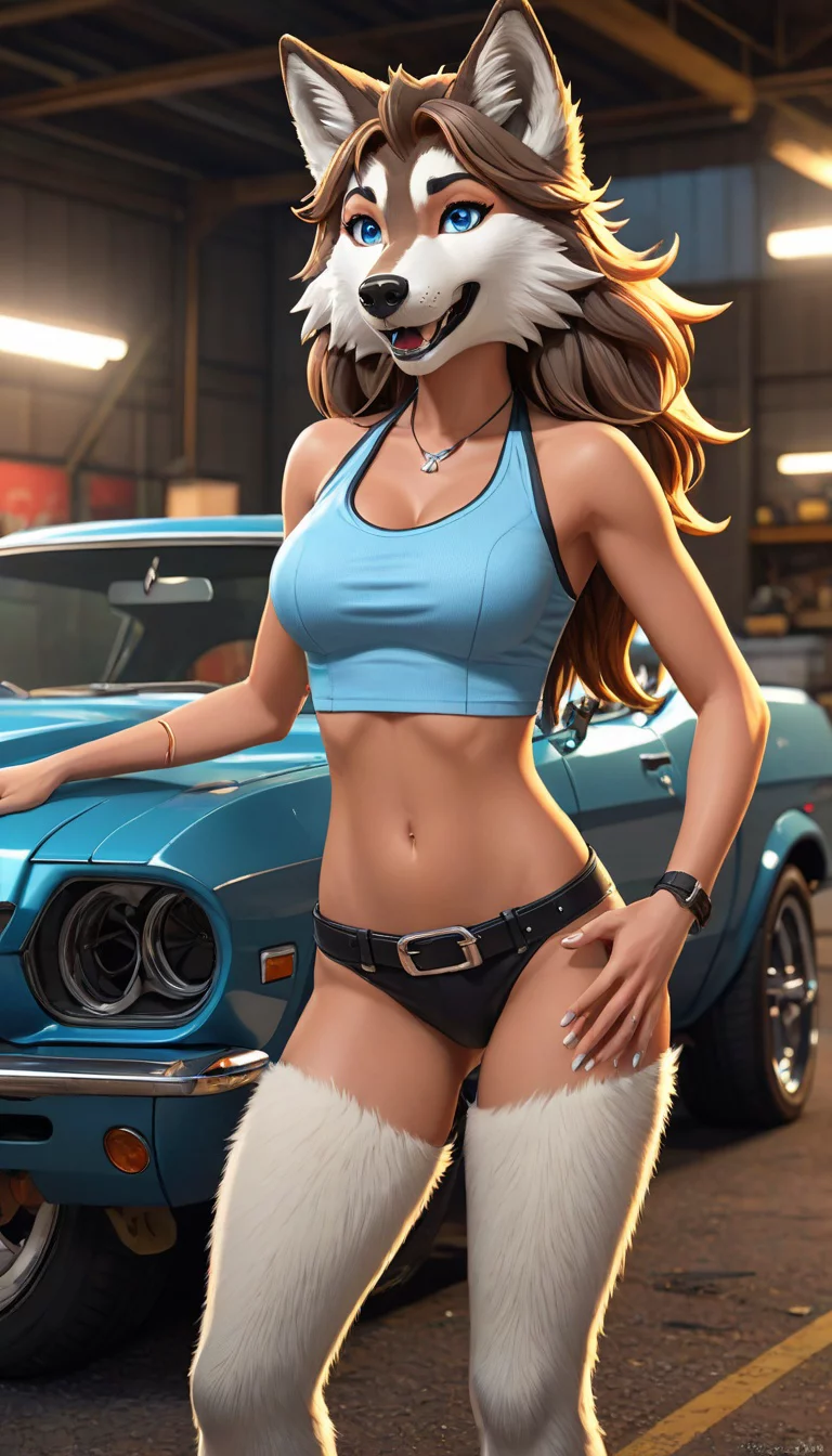 Museland-Hot Rods and Curves-BeastGirl-SexyAnthro