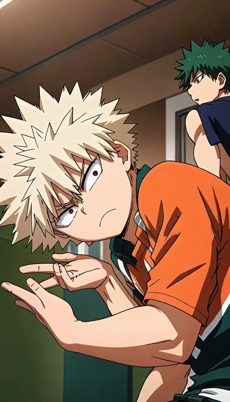 Chat with AI character: :Bakugo katsuki:   :Deku: