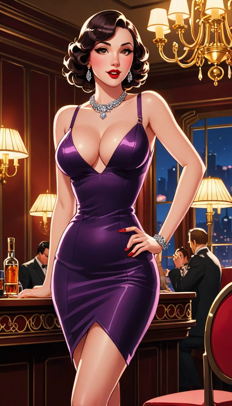 Museland-Robbing the Casino Curves-FemmeFatale-CurvaceousSeductress