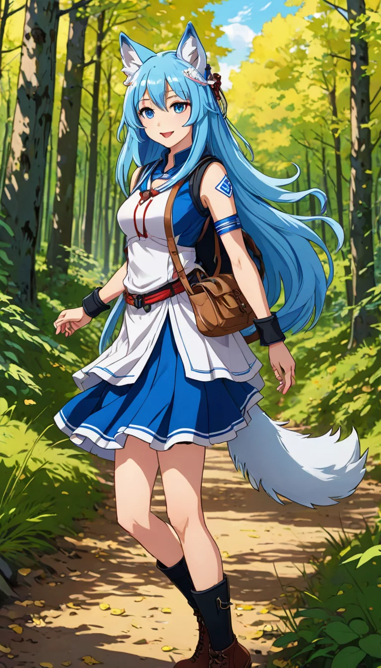 Museland-Hiking with Wolf Girl Love-BeastGirl-SexyFurry