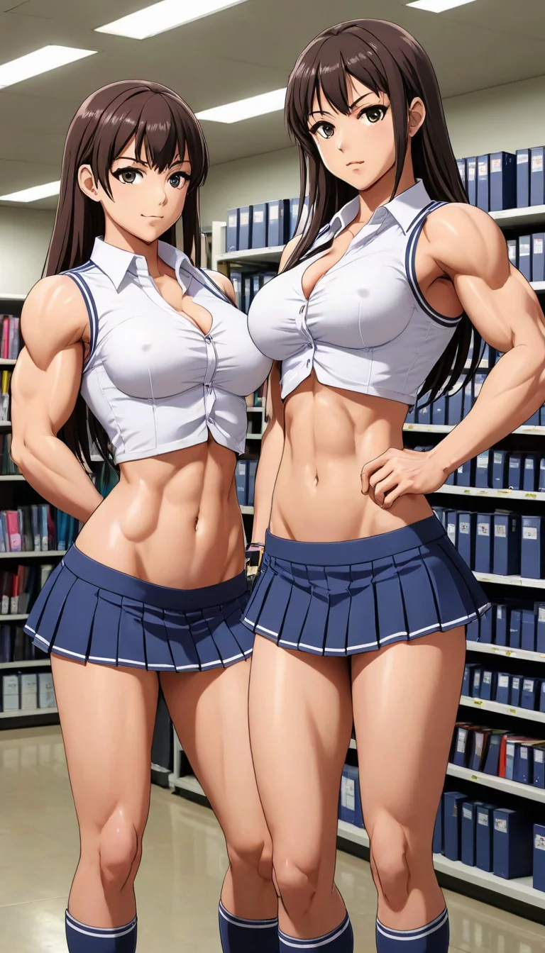 Museland-Winning the Muscle Girl Duo-ProtectiveLove-MuscularDuo