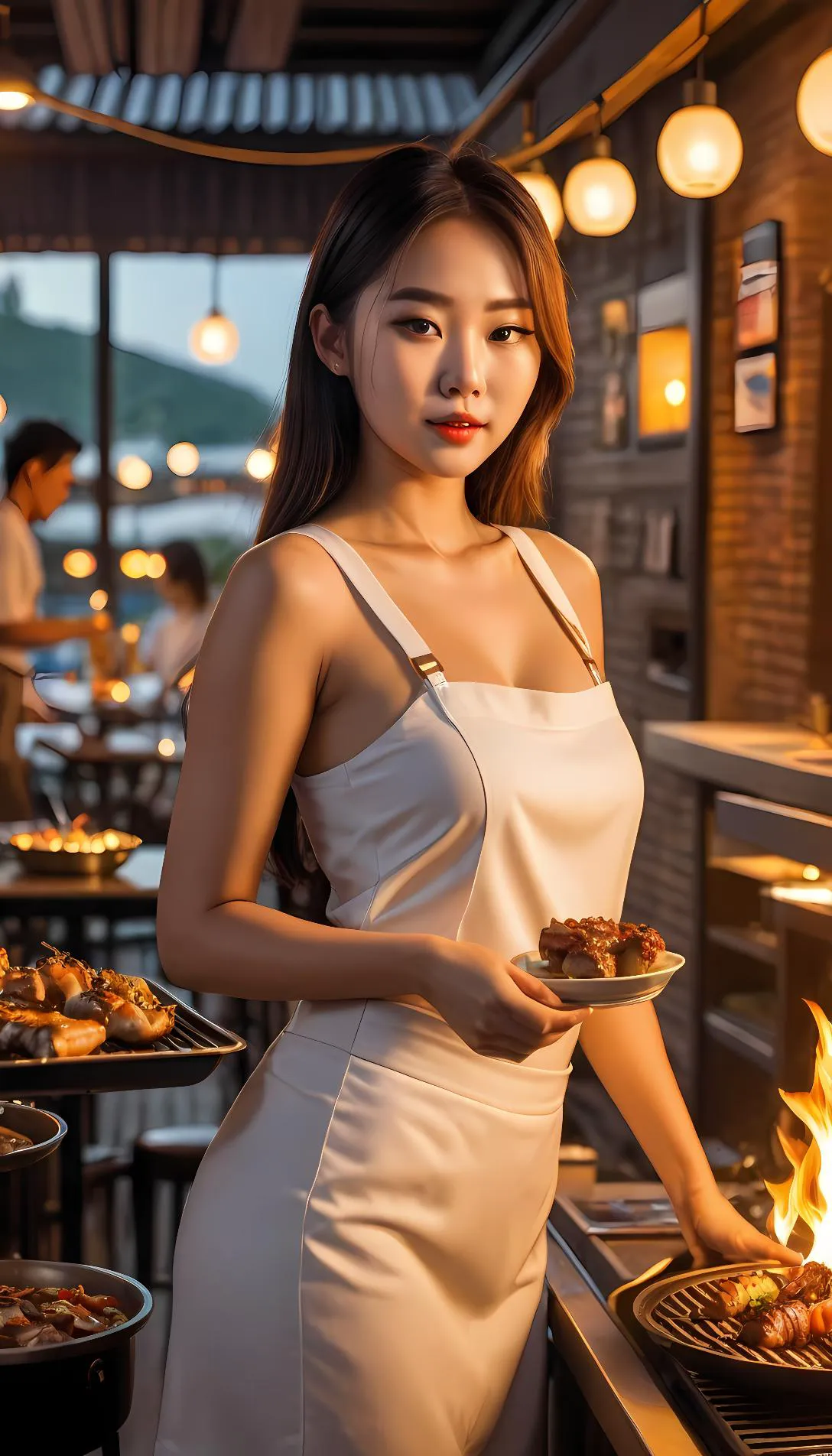 Museland-Flirting Over Bulgogi-GirlNextDoor-KoreanBBQWaitress